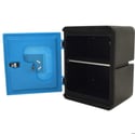 Small Medi-Safe Storage Cabinet (Blue & Black)
