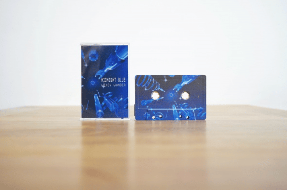 Image of  [KOT006] 溫蒂漫步 Wendy Wander - Midnight Blue Limited Edition Picture Cassette