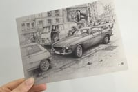 Image 1 of Repro carte postale " Volvo P1800 1971"