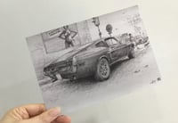 Repro carte postale "Ford Mustang 1970"