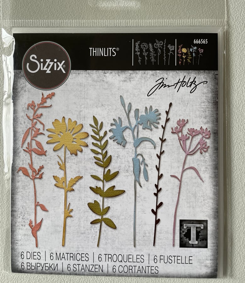 Image of Stanzformen Tim Holtz Sizzix Thinlits Vault Wildflowers