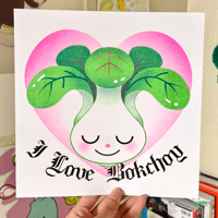 I Love Bokchoy - Risograph Print