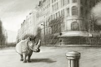 Image 3 of Repro fine Art "Les Rhinocéros" 