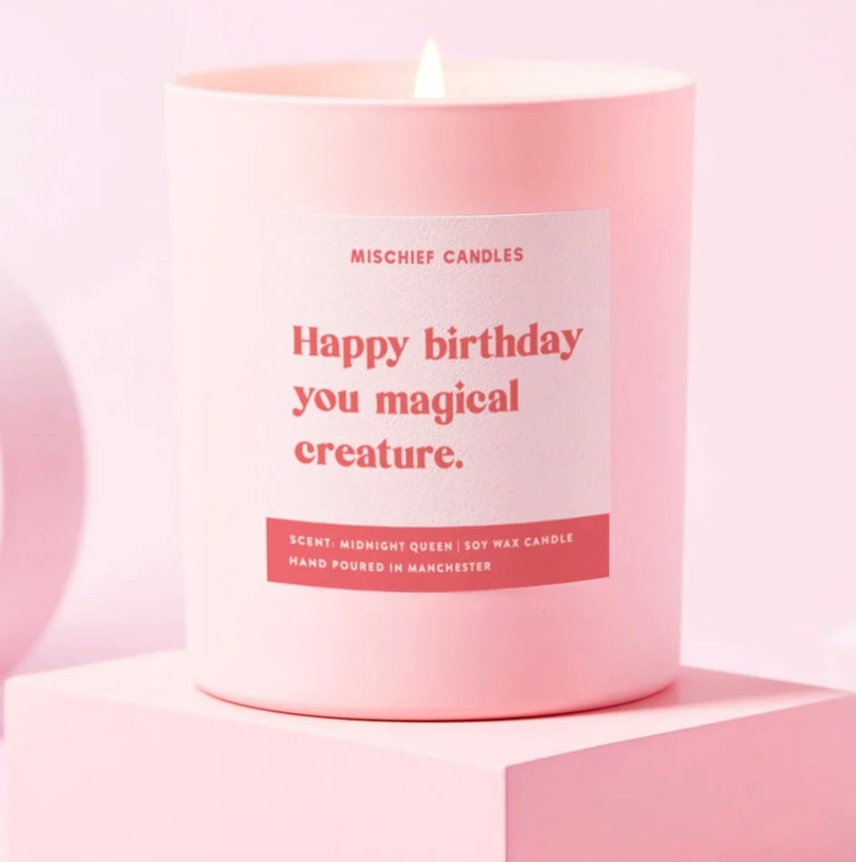 Image of Happy birthday magical creature candle