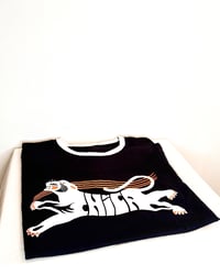 Image 4 of Chica Pantera - Black Ringer T-Shirt