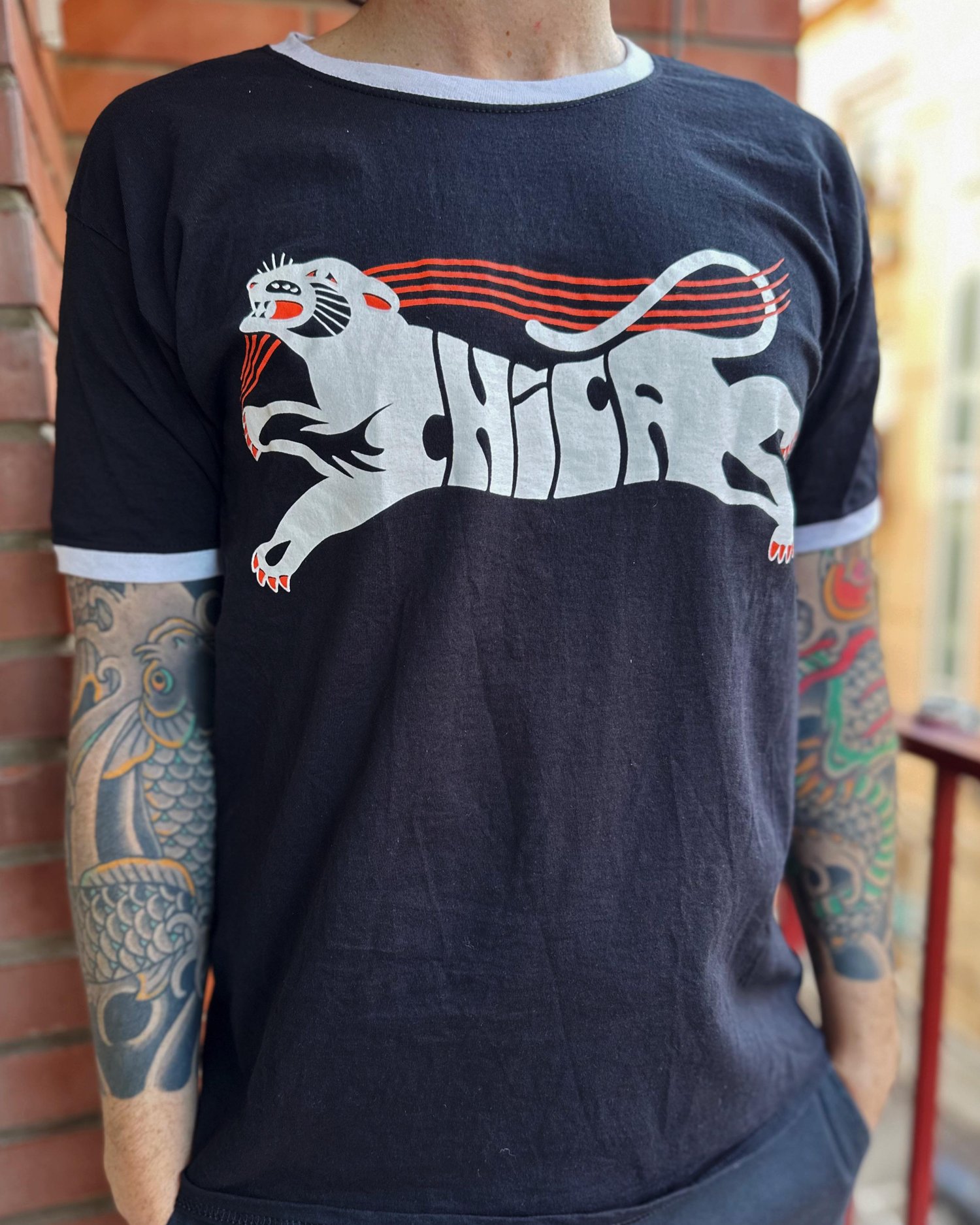 Chica Pantera - Black Ringer T-Shirt
