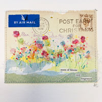 Image 4 of Art - original UK 1939 envelope - hand embroidered