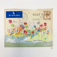 Image 2 of Art - original UK 1939 envelope - hand embroidered