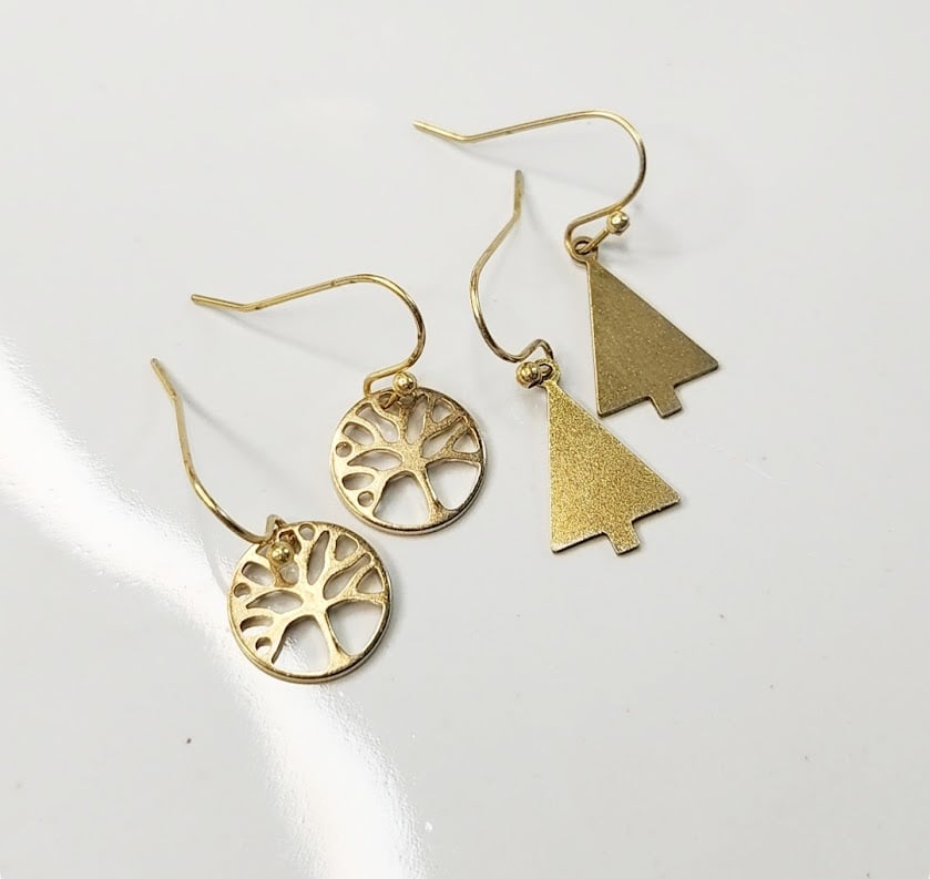 Image of Tree Mini Earrings