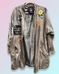 Image 2 of Daisy⛧°VILLAGE PUNK ⛧°IBIZA ¥ PARKA ⛧° JACKET ⛧° UPCYCLING ⛧° FESTIVALVIBE ⛧°