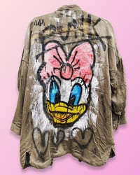 Image 1 of Daisy⛧°VILLAGE PUNK ⛧°IBIZA ¥ PARKA ⛧° JACKET ⛧° UPCYCLING ⛧° FESTIVALVIBE ⛧°