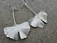 Image 2 of Ginkgo leaf earrings