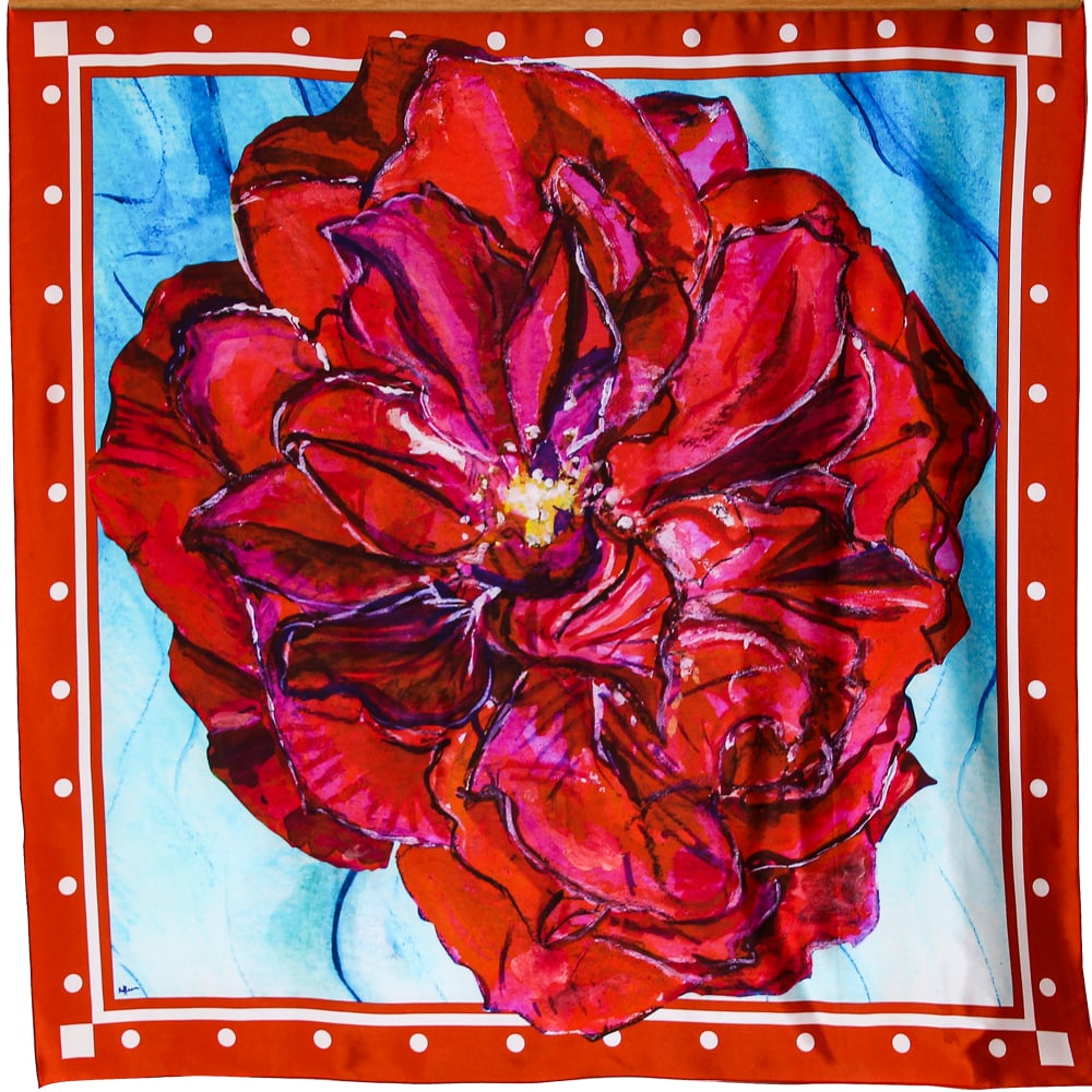 Image of Polka Dot Red Rose