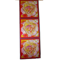 Image 2 of Pink Rose -- Red navy boarder 