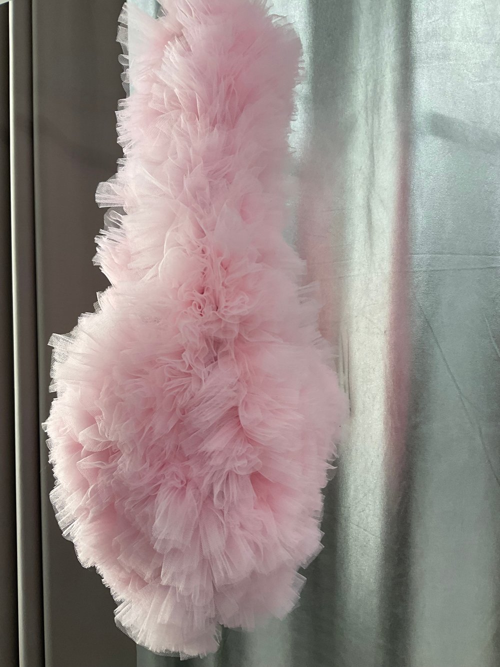 Candy pink tulle hobo bag Cloud