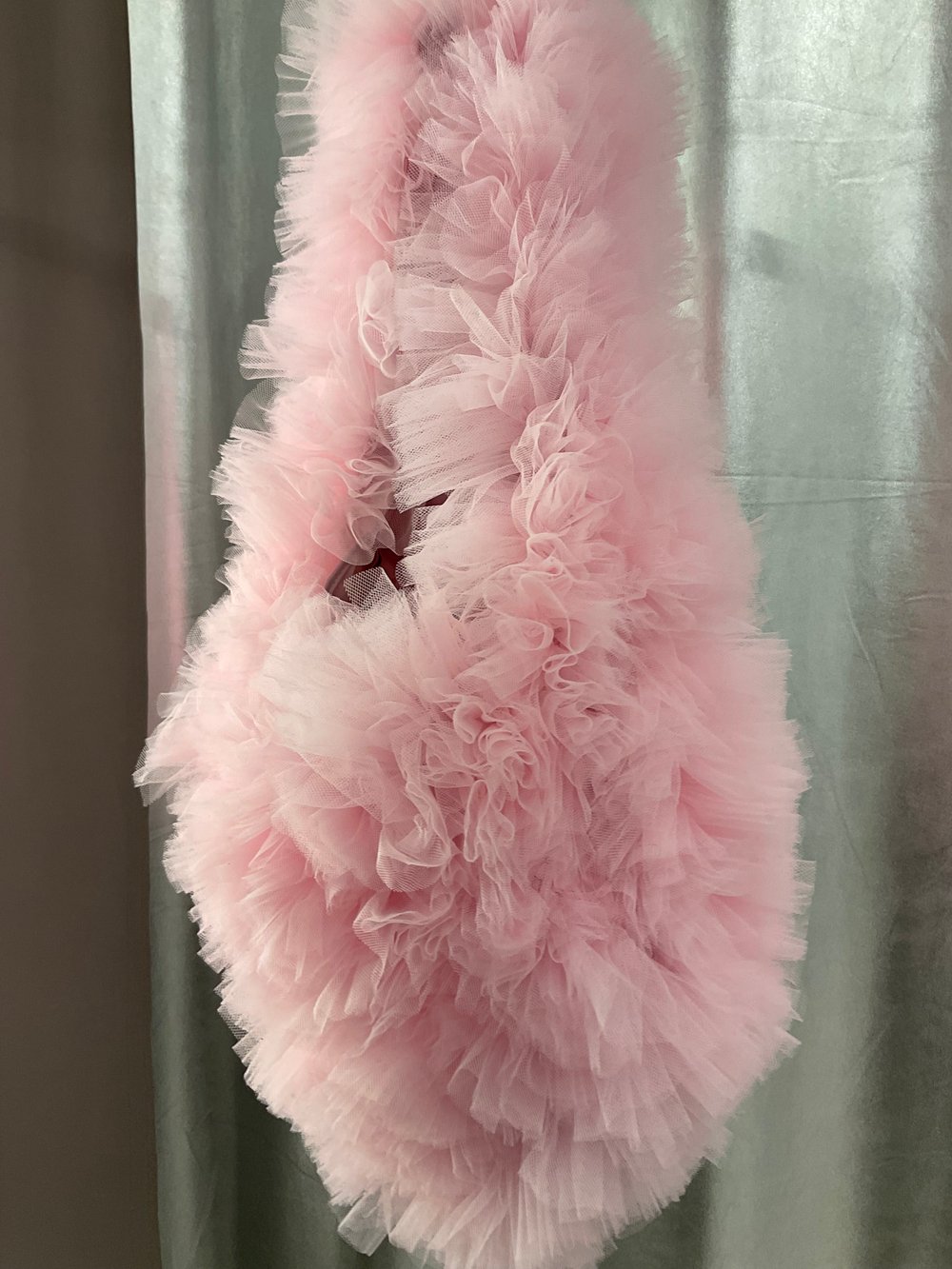 Candy pink tulle hobo bag Cloud