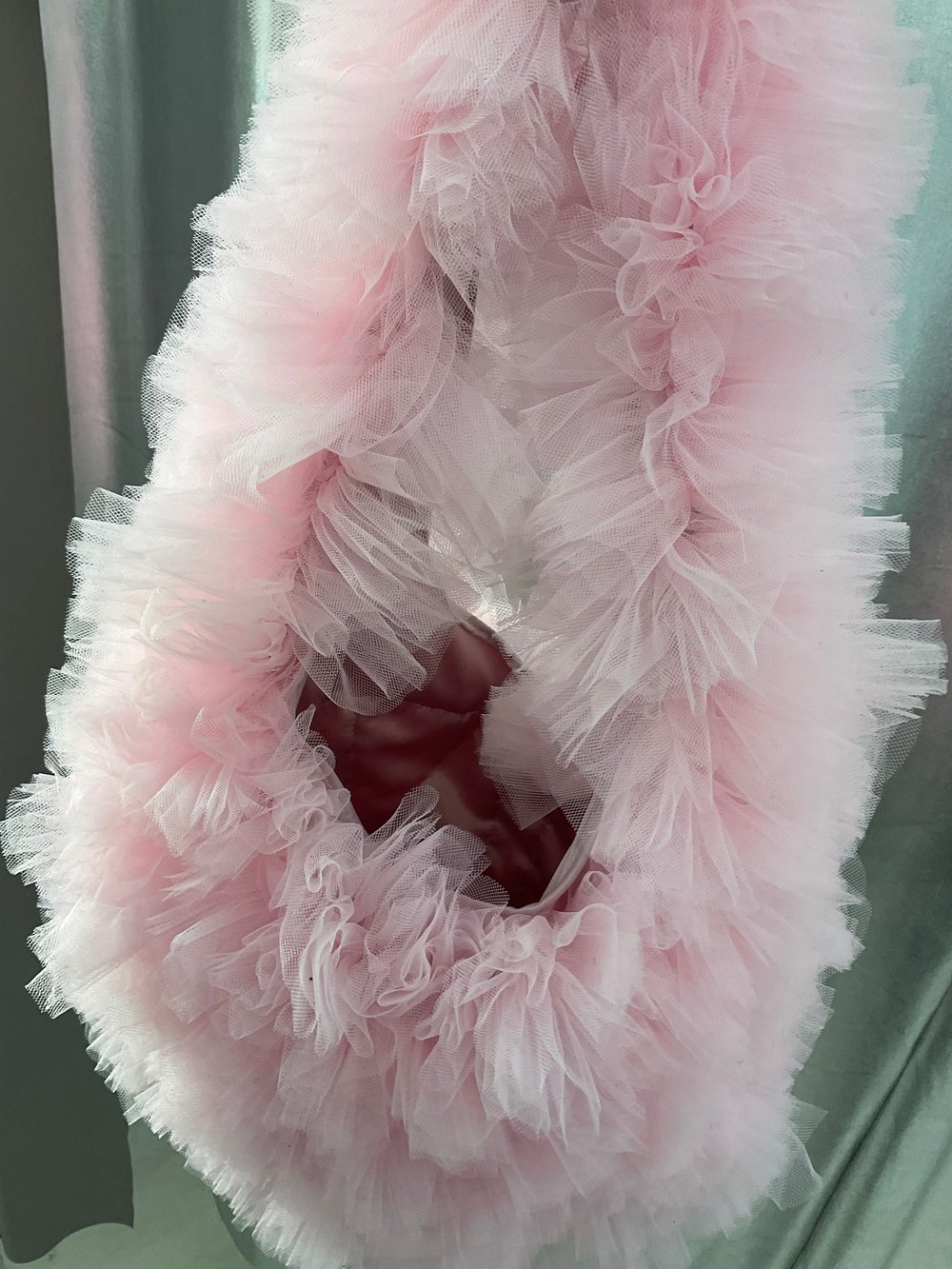 Candy pink tulle hobo bag Cloud