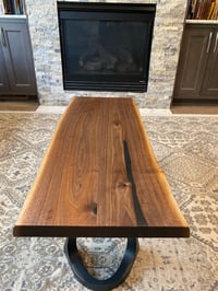 Image 2 of Coffee Table w Epoxy Highlights