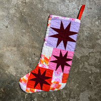 Image 1 of Handmade Quilted Stocking #6