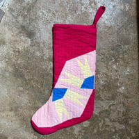 Image 1 of Handmade Quilted Stocking #7 