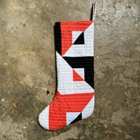 Image 1 of Handmade Quilted Stocking #8 - DAMAGED!