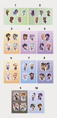 Image 2 of [PRE-ORDER] GENSHIN STICKERS SHEET