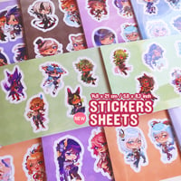 Image 1 of [PRE-ORDER] GENSHIN STICKERS SHEET