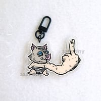 Inosuke Middle Finger Keychain