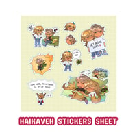 [PRE-ORDER] HAIKAVEH STICKERS SHEET