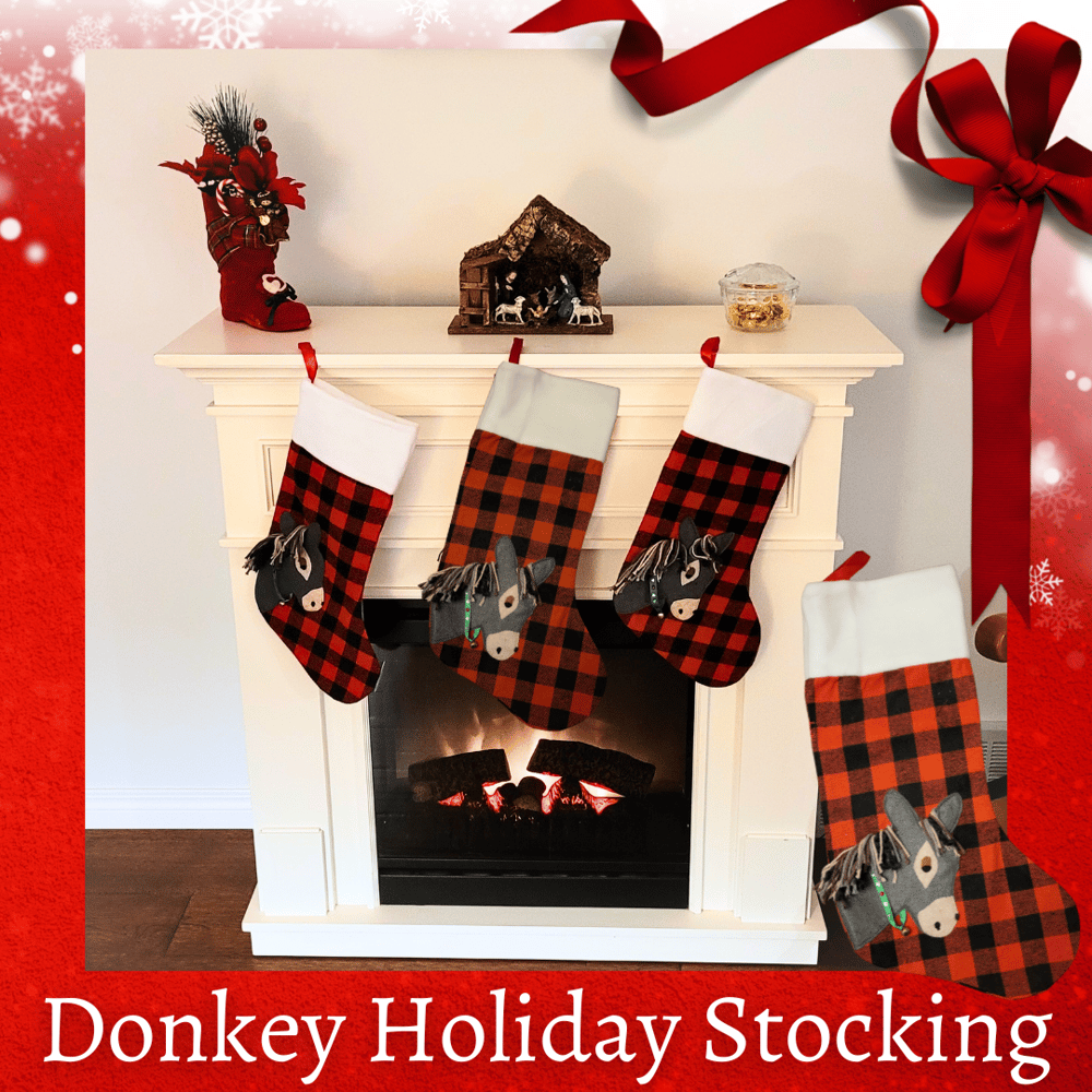 Image of Donkey Holiday Stocking