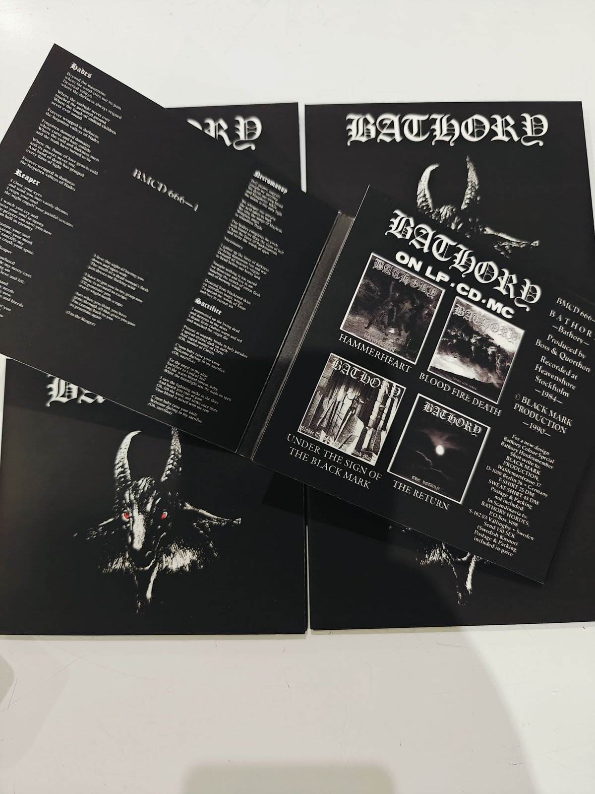 COYOTE RECORDS — BATHORY Full Discography Digi CDS