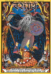 Image 1 of TRPS-Festival of Rock Posters-  Hall of Flowers, Golden Gate Park, SF - Artwork by Caitlin Mattisson