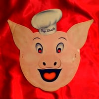 Image 1 of Pig N Whistle Melody Lane - Childrens Menu Mascot Mask (1950s)  Hollywood, California