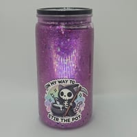 Image 2 of 16oz - Purple metalic Sparkle- multiple graphics