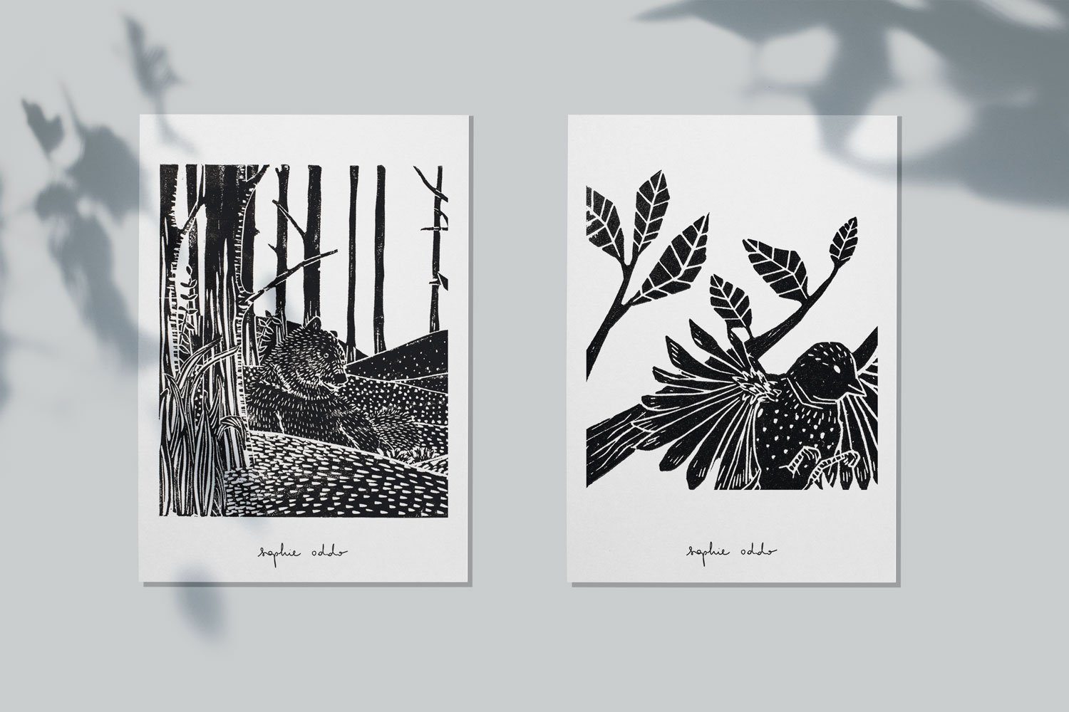 Image of Dans les bois  •  Duo Oiseau et Forêt