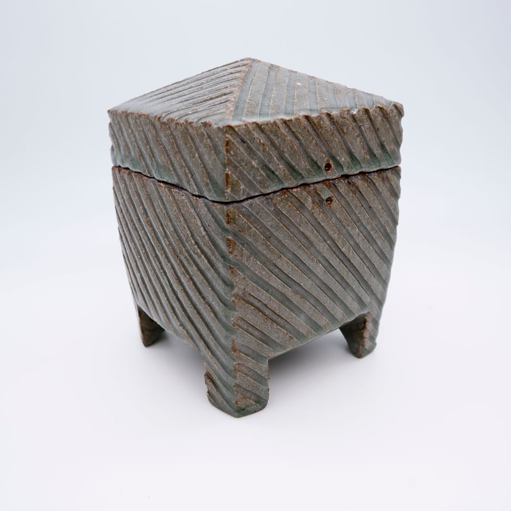 Image of Carved Box (celadon) 