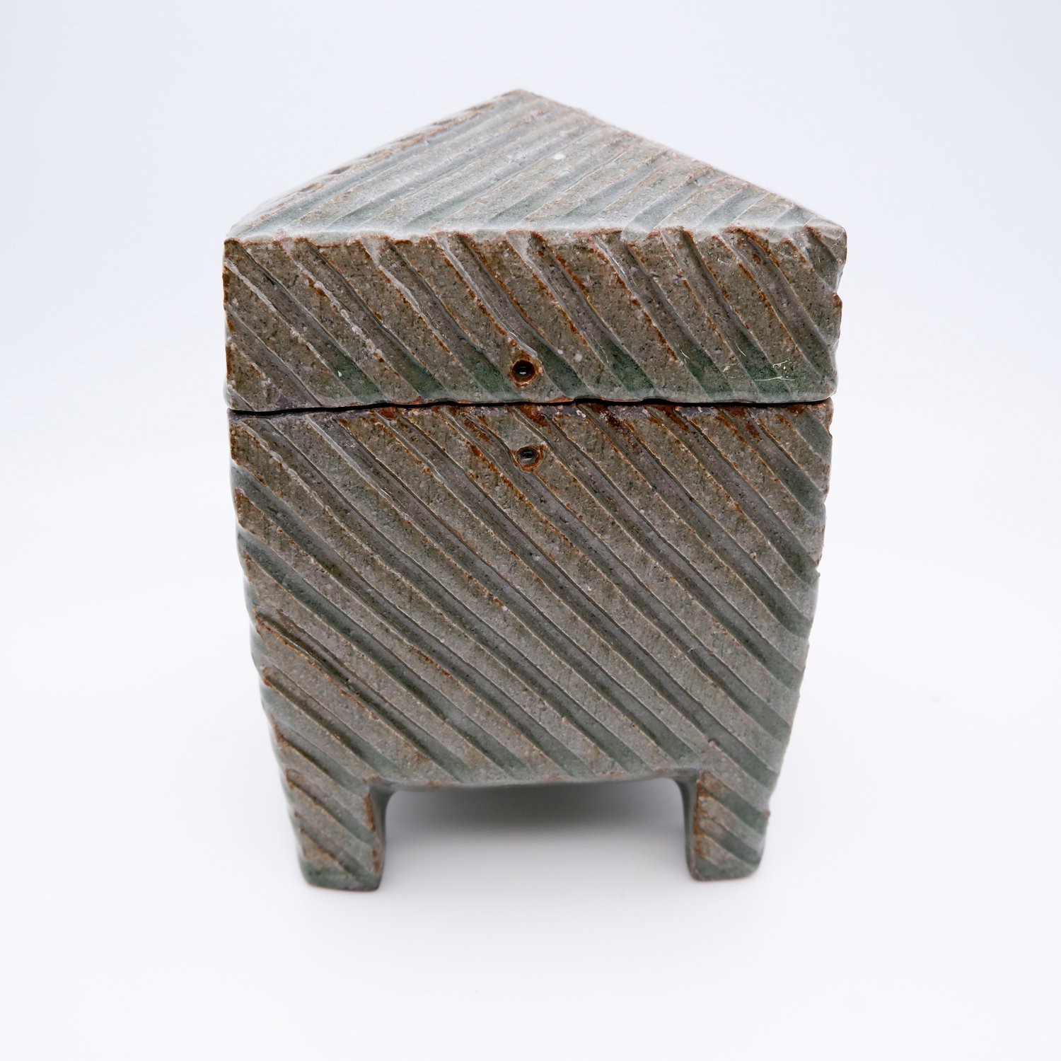 Image of Carved Box (celadon) 