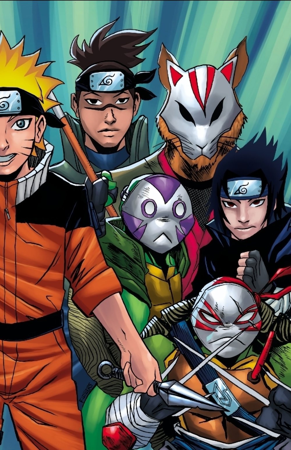 TMNT/NARUTO #1 (Cover 2)