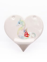 Image 3 of Heart Wall Shelf with Paining