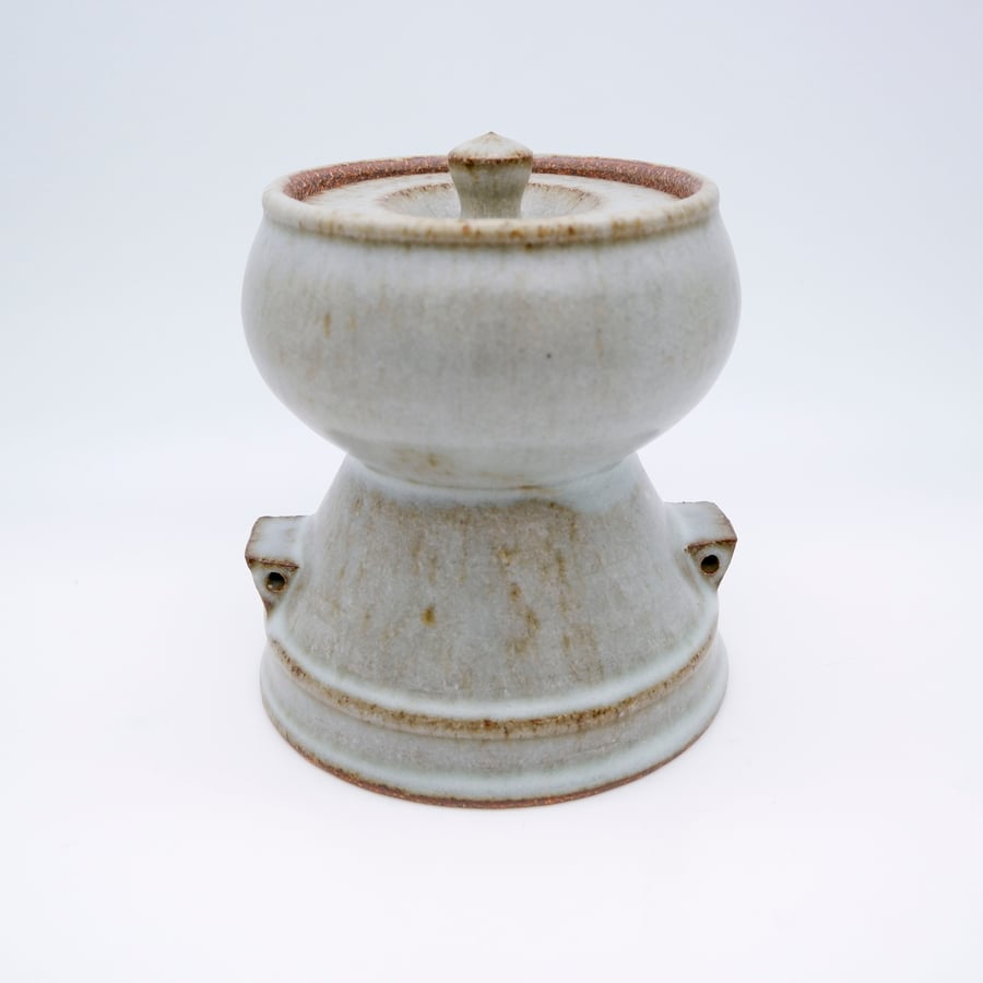 Image of Pedestal Jar (satin)