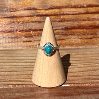Image 1 of Chrysocolla in Chalcedony Ring #3