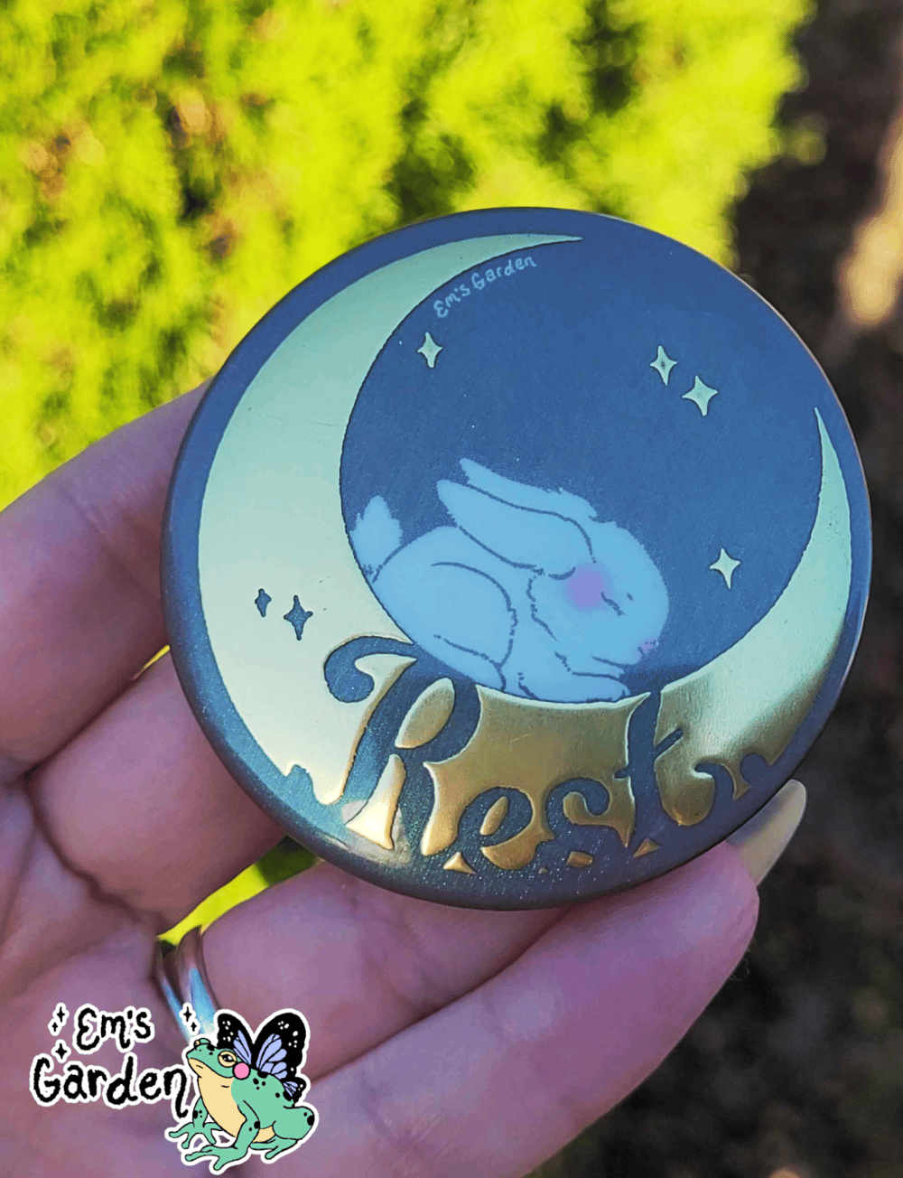 Image of Rest Moon Bunny Badge