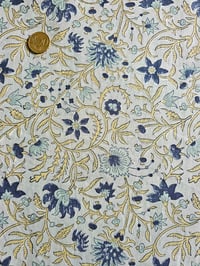 Image 3 of Namaste fabric blue jean