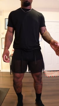 Image 1 of Black transparent shorts (PRE-ORDER)