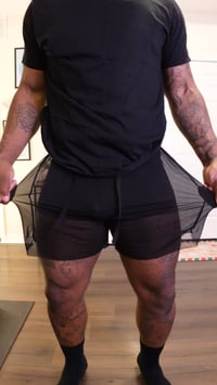 Image 2 of Black transparent shorts (PRE-ORDER)