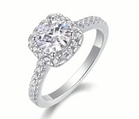 Image 1 of Moissanite Engagement Ring 