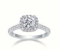Image 2 of Moissanite Engagement Ring 