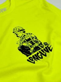 Image 2 of WORK DOG hivis green Longsleeve tee