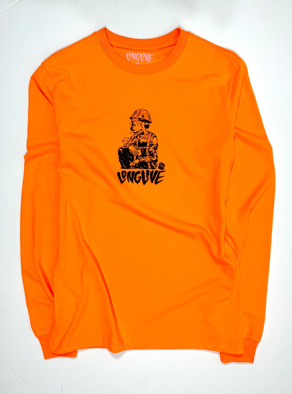 Image of WORK DOG hivis orange Longsleeve tee