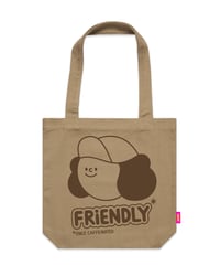 Image 1 of Totes Caffeinated Tote Bag / Caramel + Brown 